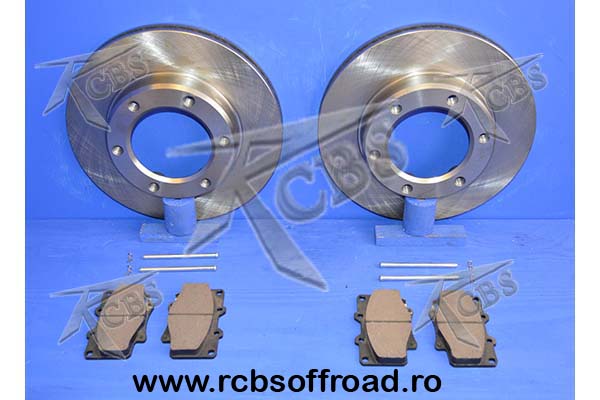 set placute/discuri si pini fixare frana fata 286mm