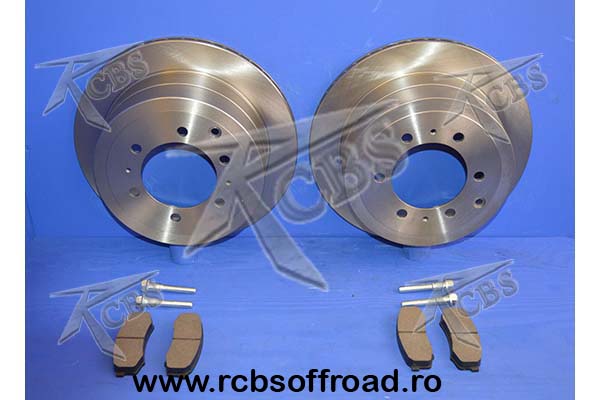 set placute/discuri si pini fixare frana spate 335mm