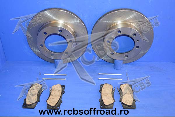 placute/discuri si set fixare de frana fata